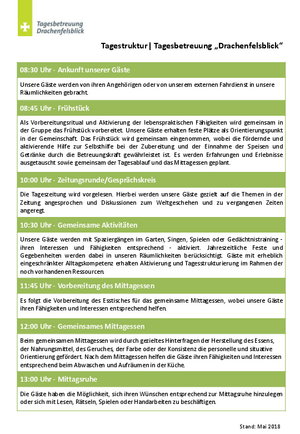Tagesstruktur Tagespflege